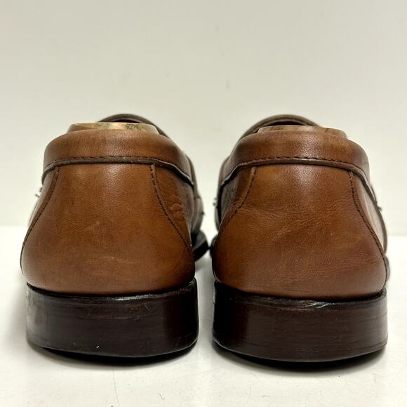 VERY GOOD Polo Ralph Lauren x Allen Edmonds Penny Loafer Brown Made in USA 9.5 - Picture 6 of 14